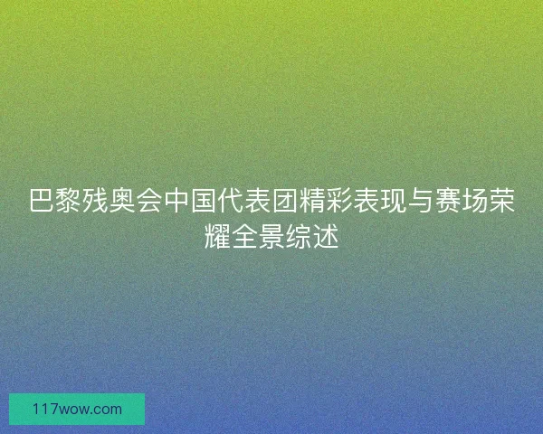 巴黎残奥会中国代表团精彩表现与赛场荣耀全景综述